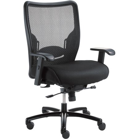 GLOBAL INDUSTRIAL Big & Tall Chair, Mesh Back, Fabric Upholstery 277514